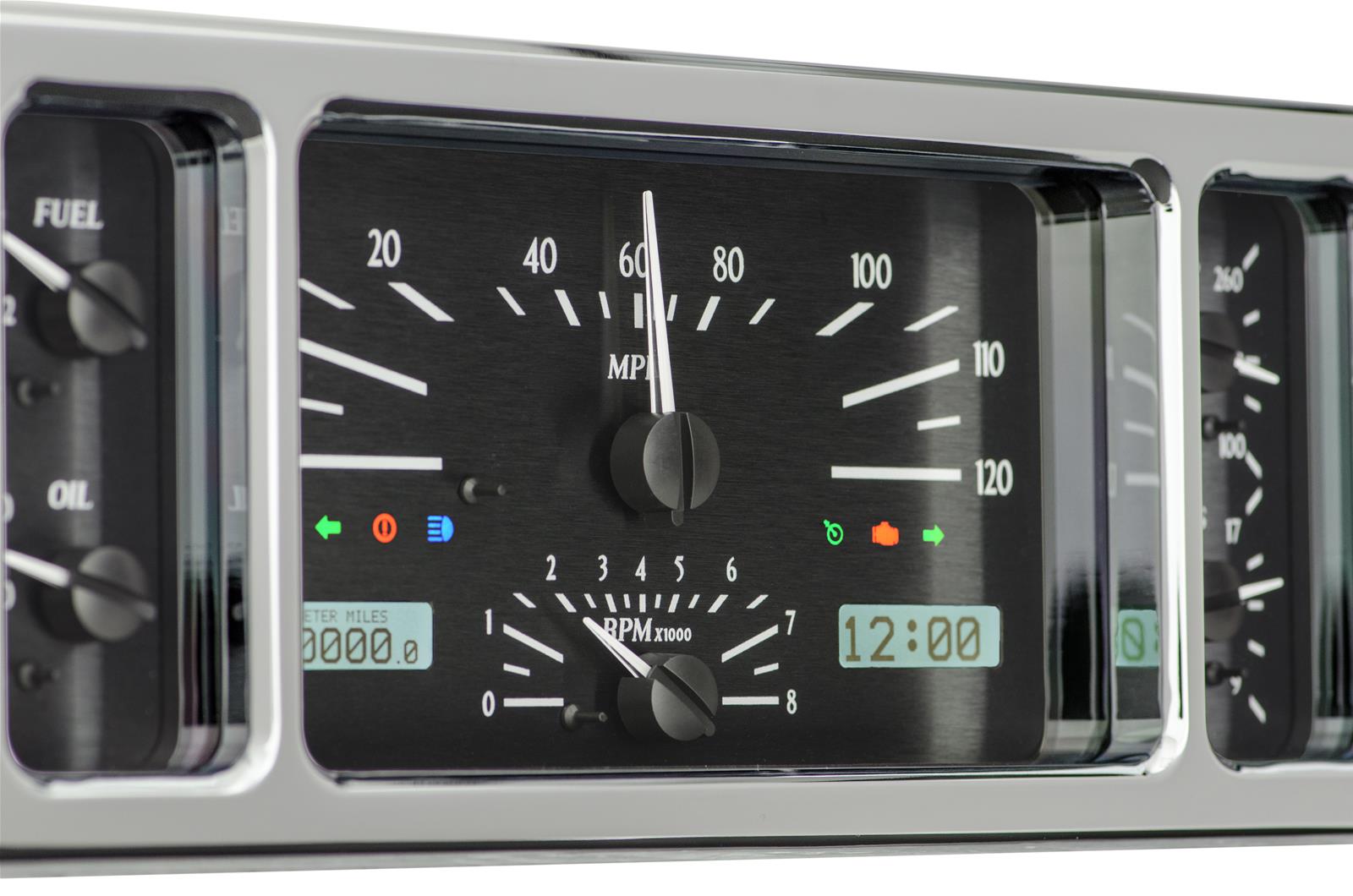 Dakota Digital VHX Series Direct-Fit Analog Gauge Systems VHX-35F-K-W