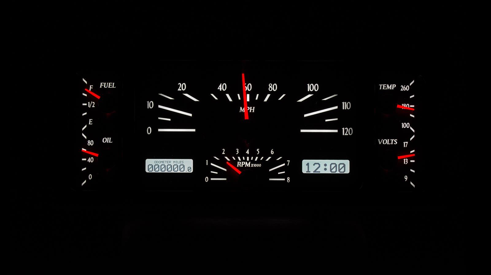 Dakota Digital Gauges VHX-37C-K-W