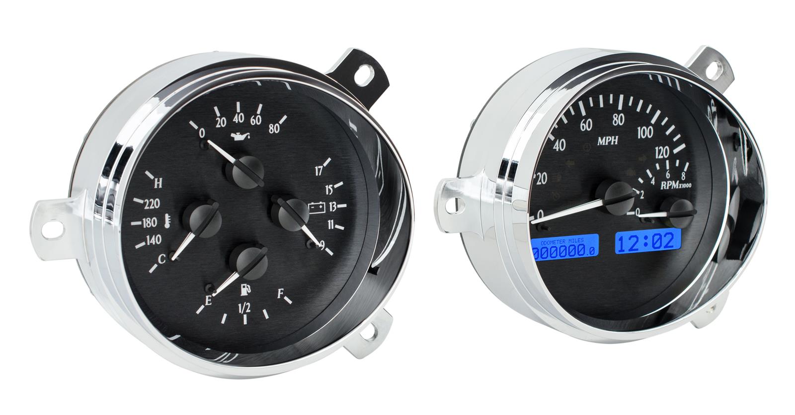 Dakota Digital VHX Series Direct-Fit Analog Gauge Systems VHX-51C-K-B