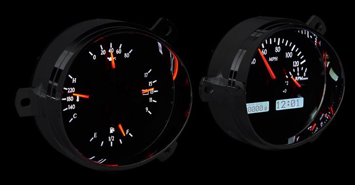 Dakota Digital Gauges VHX-51C-K-W