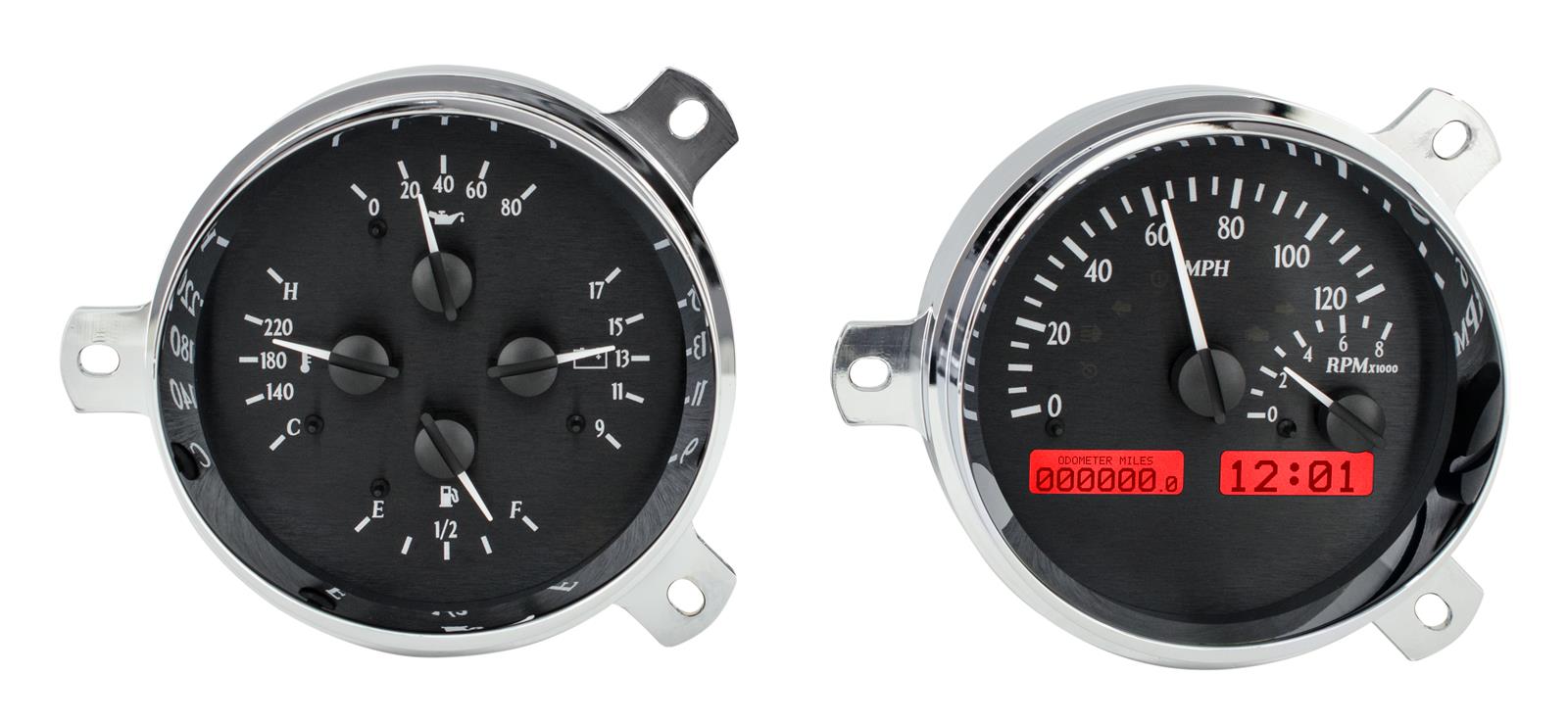 Dakota Digital VHX Series Direct-Fit Analog Gauge Systems VHX-51C-K-R