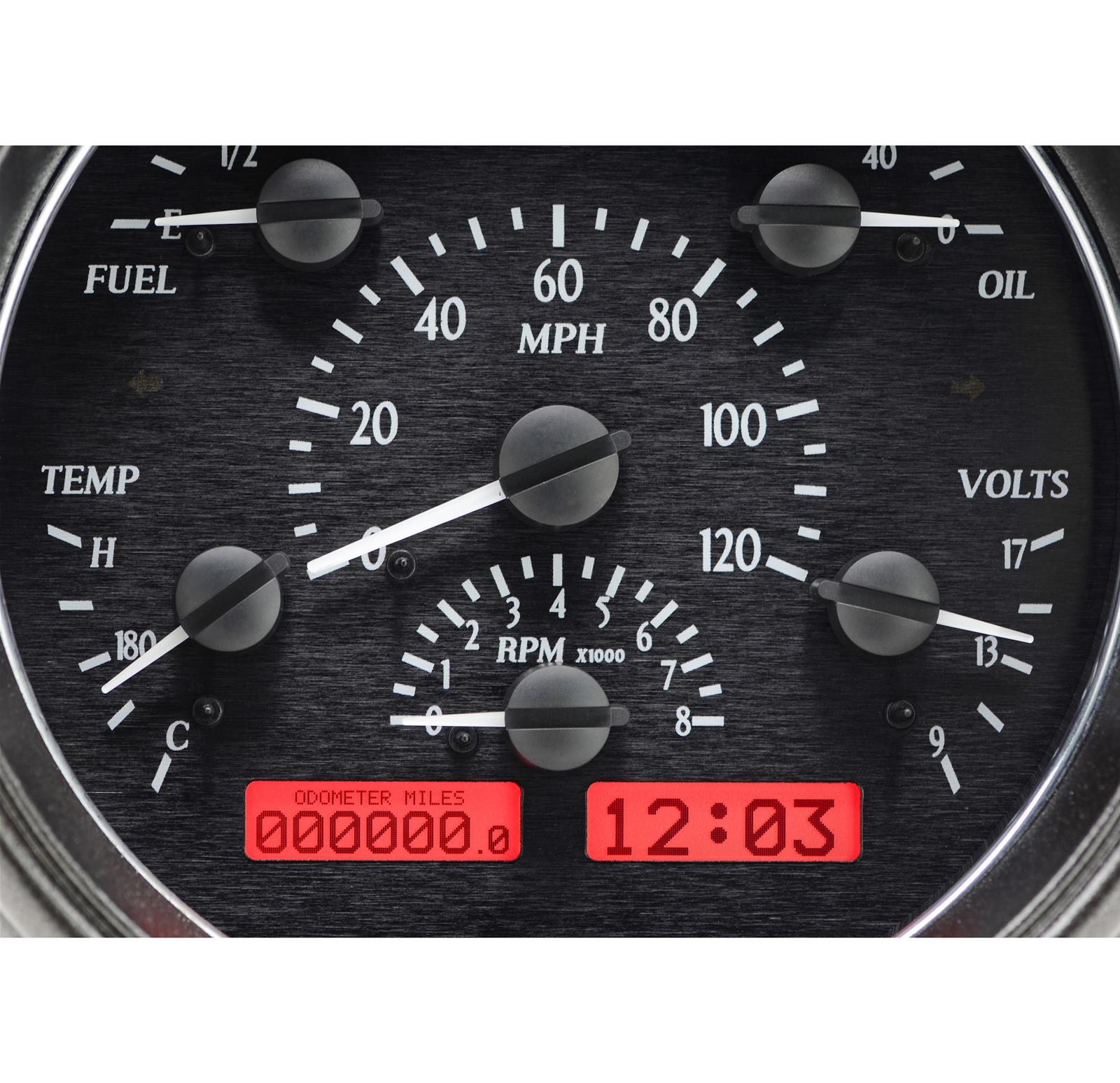 Dakota Digital VHX Series Direct-Fit Analog Gauge Systems VHX-51F-K-R