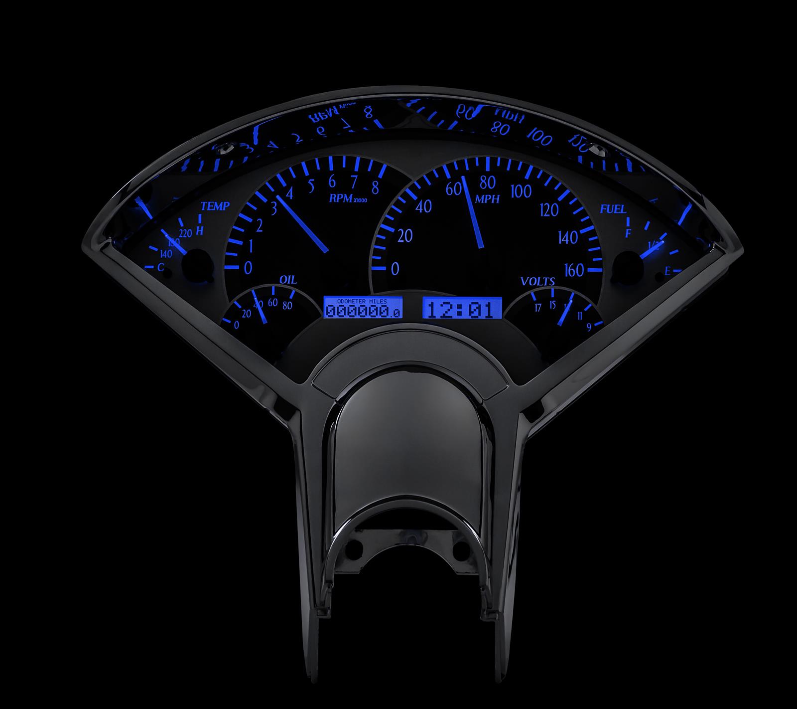 Dakota Digital VHX Series Direct-Fit Analog Gauge Systems VHX-55C-S-B