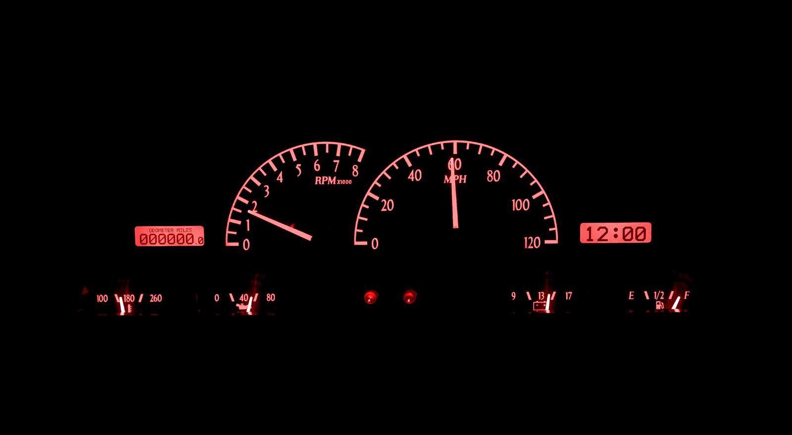 Dakota Digital VHX Series Direct-Fit Analog Gauge Systems VHX-56F-PU-S-R