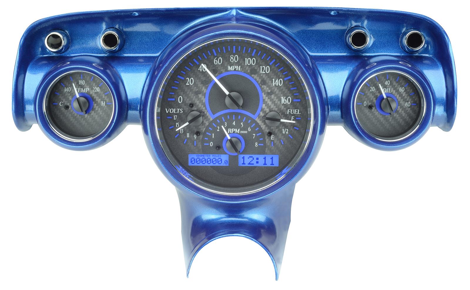 Dakota Digital VHX Series Direct-Fit Analog Gauge Systems VHX-57C-C-B