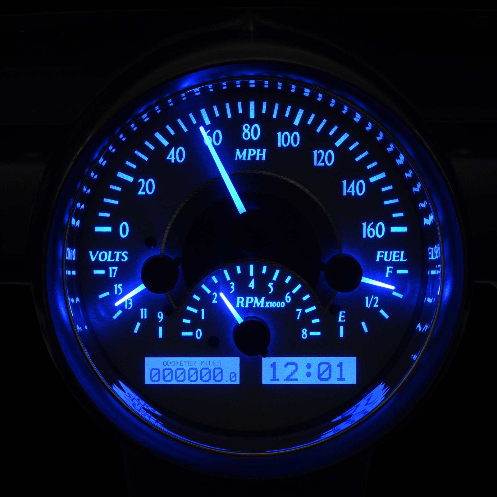 Dakota Digital VHX Series Direct-Fit Analog Gauge Systems VHX-57C-S-B