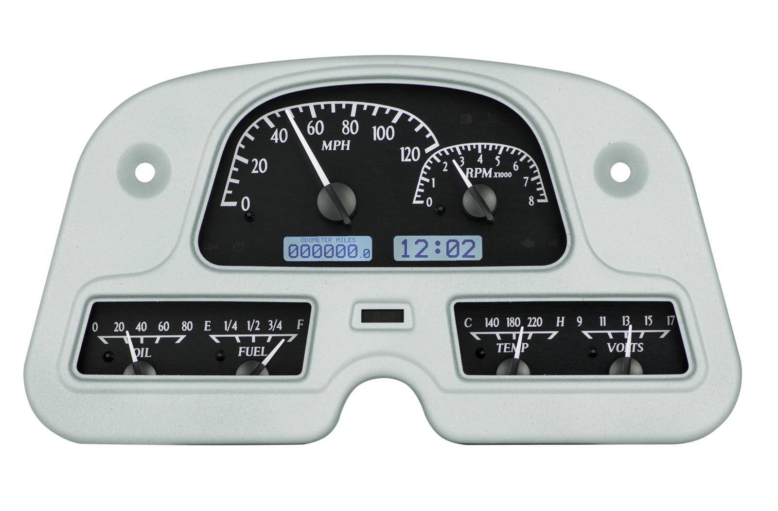 Dakota Digital VHX Series Direct-Fit Analog Gauge Systems VHX-62T-FJ-K-W