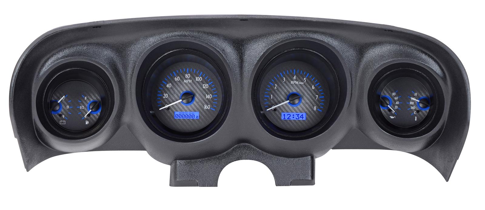 Dakota Digital VHX Series Direct-Fit Analog Gauge Systems VHX-69F-MUS-C-B