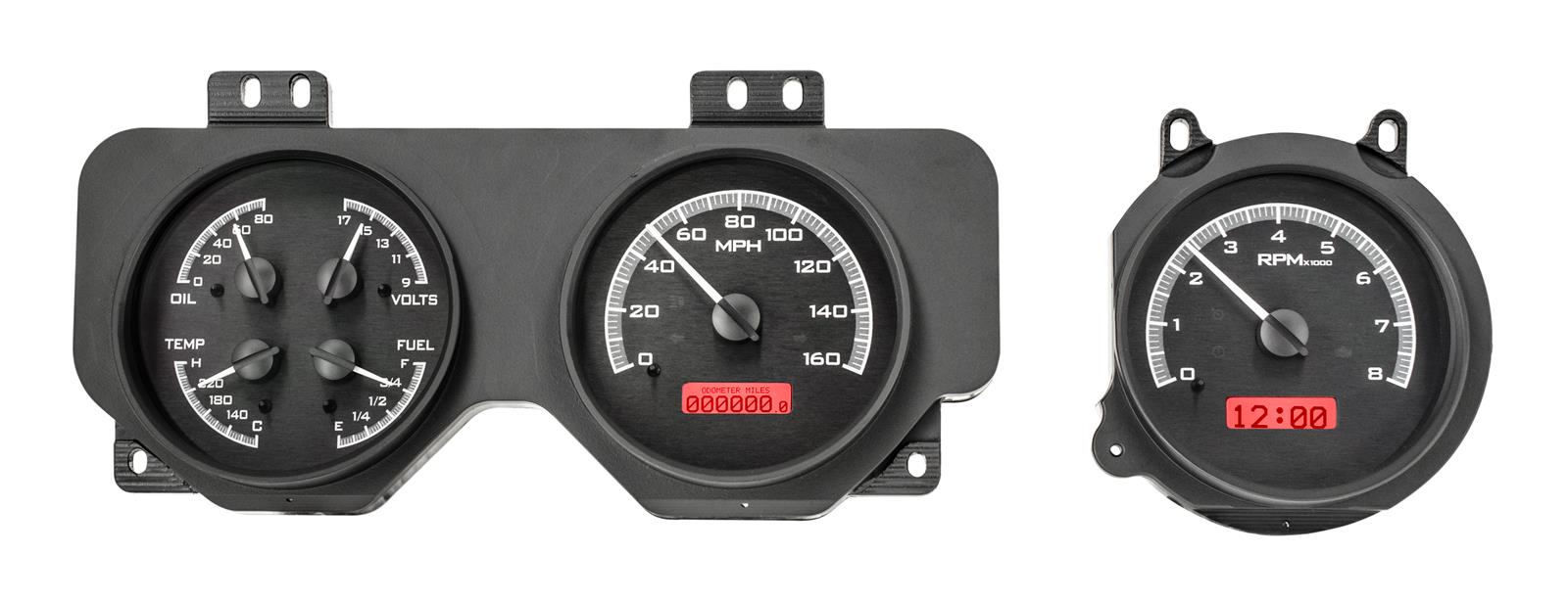 Dakota Digital VHX Series Direct-Fit Analog Gauge Systems VHX-70P-GTO-K-R