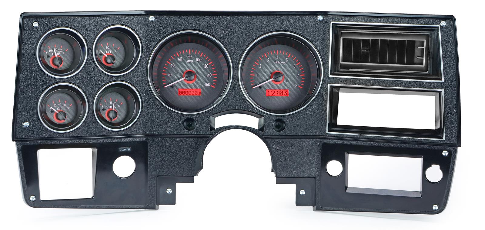 Dakota Digital VHX Series Direct-Fit Analog Gauge Systems VHX-73C-PU-C-R