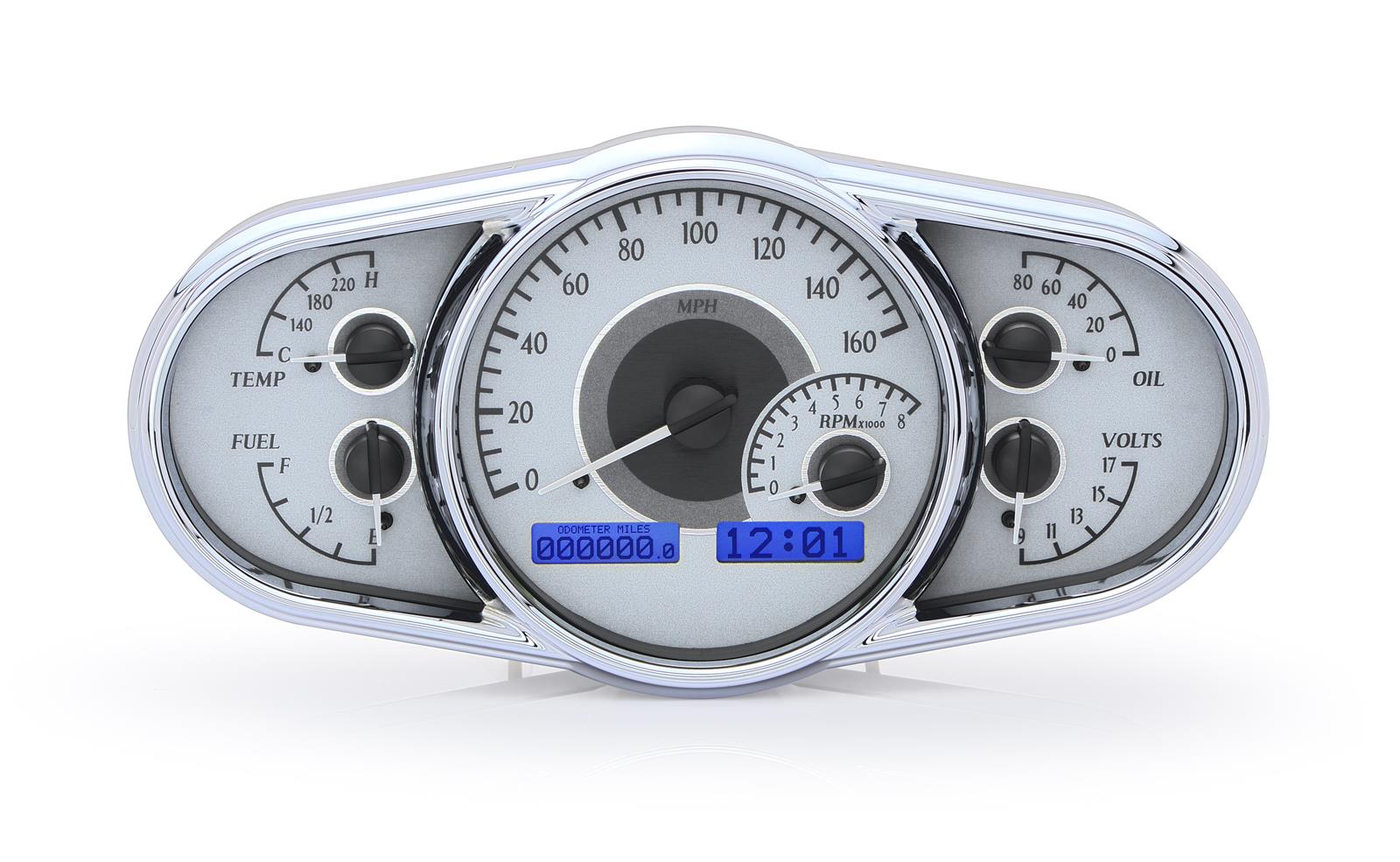 Dakota Digital VHX Series Multi-Level Elliptical Analog Gauge Kits VHX-1016-S-B