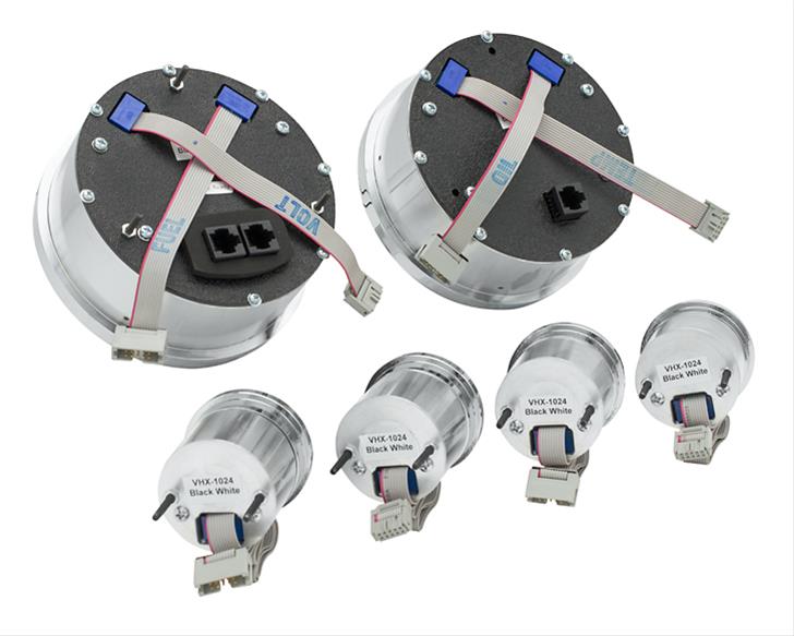 Dakota Digital VHX Series Universal Round Analog Gauge Kits VHX-1024-S-W
