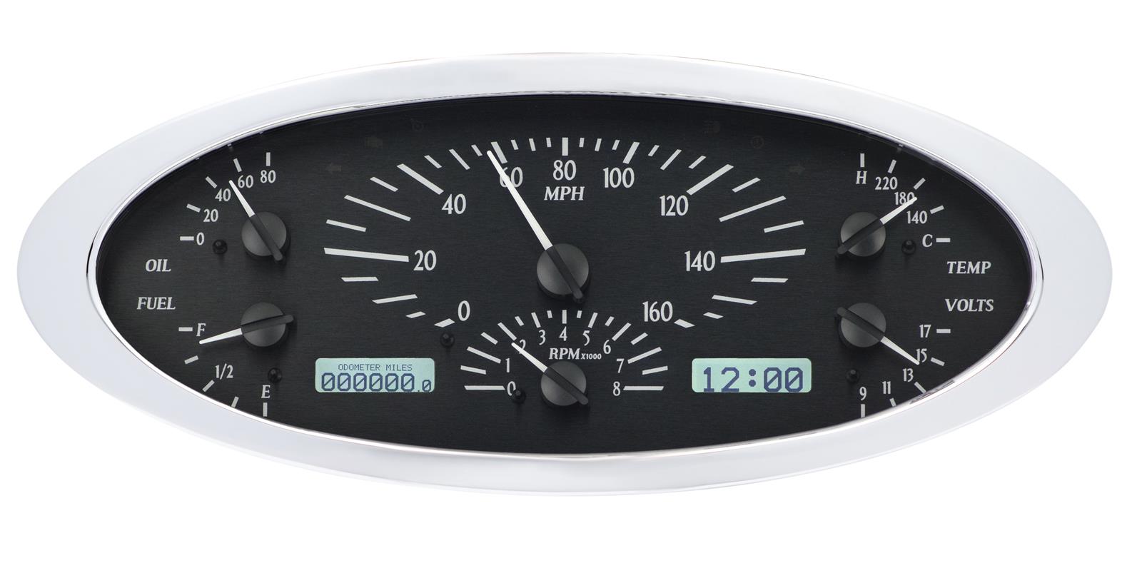 Dakota Digital VHX Series Direct-Fit Analog Gauge Systems VHX-32F-S-R