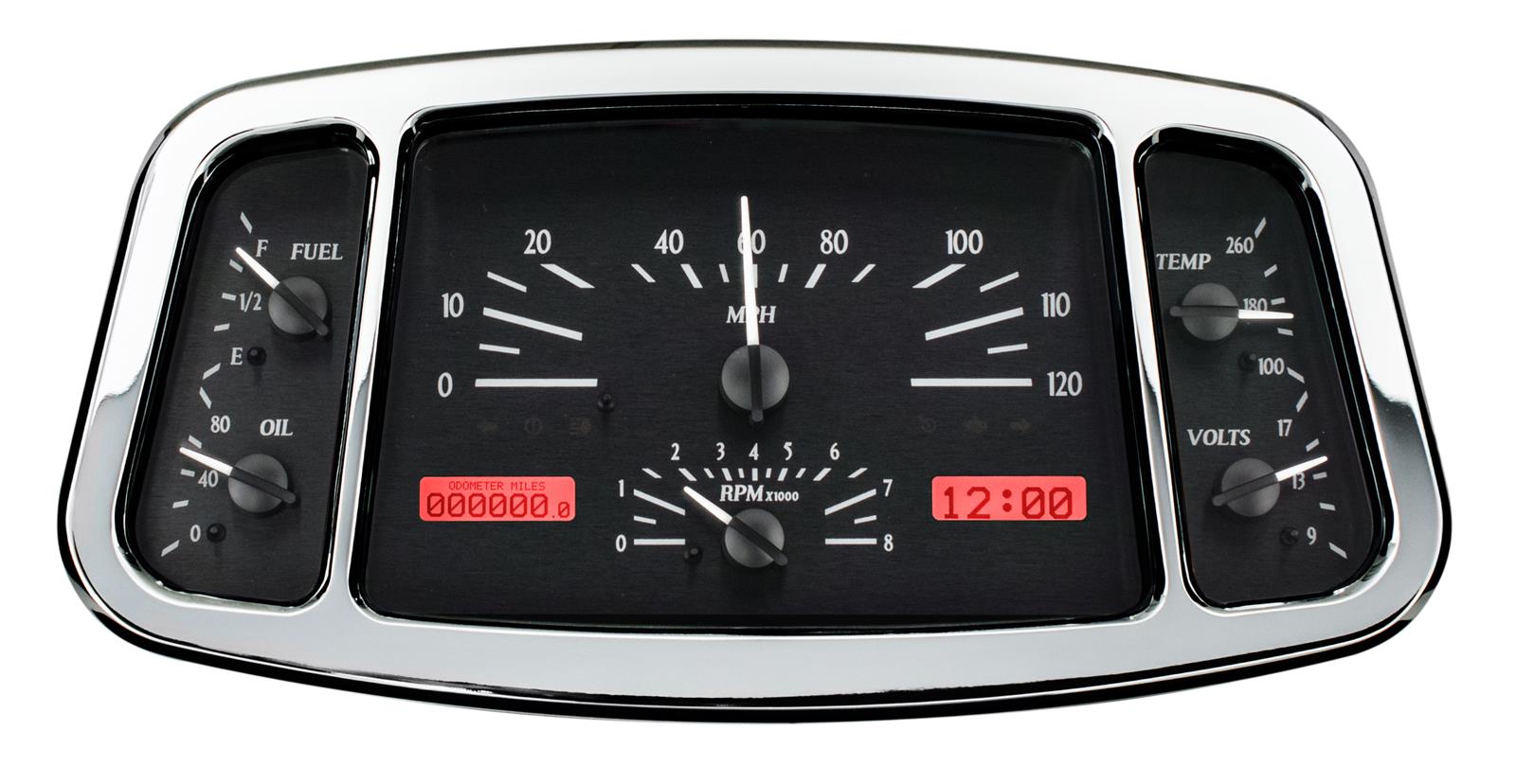 Dakota Digital VHX Series Direct-Fit Analog Gauge Systems VHX-33F-K-B