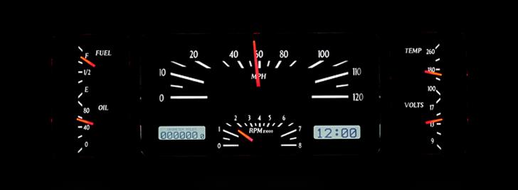 Dakota Digital VHX Series Direct-Fit Analog Gauge Systems VHX-39C-K-B