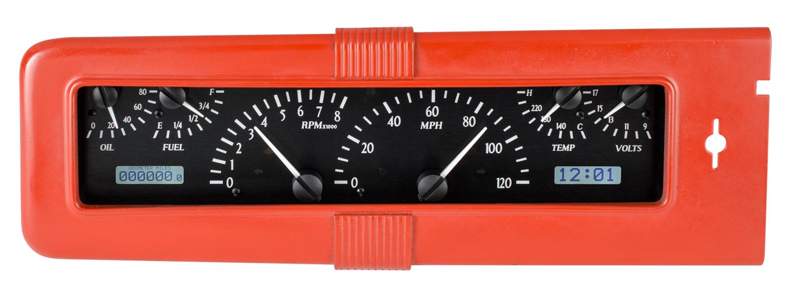 Dakota Digital VHX Series Direct-Fit Analog Gauge Systems VHX-40C-K-W