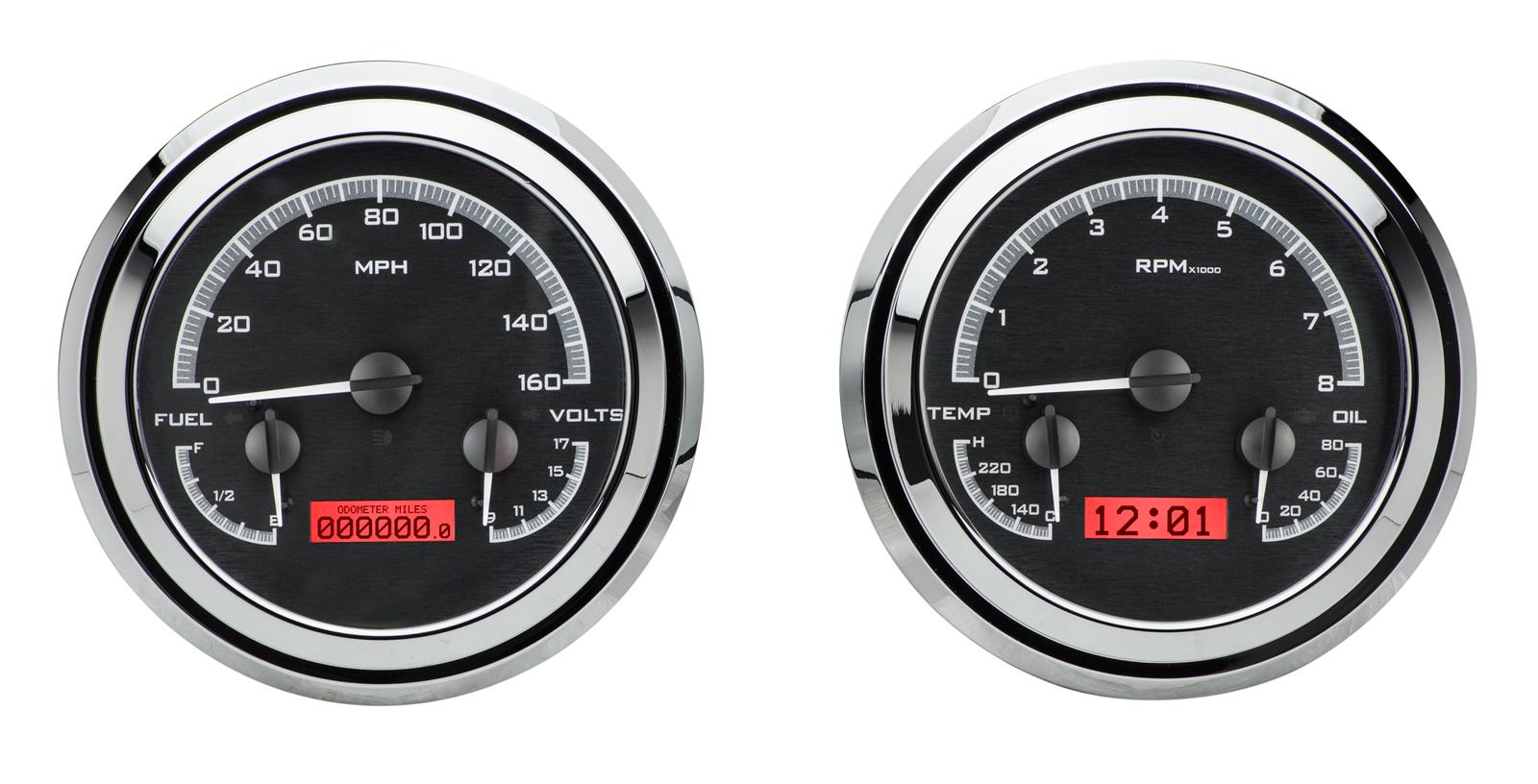 Dakota Digital VHX Series Direct-Fit Analog Gauge Systems VHX-47C-PU-K-R
