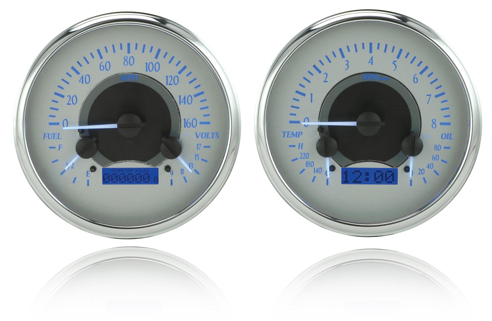 Dakota Digital VHX Series Direct-Fit Analog Gauge Systems VHX-47C-PU-S-B