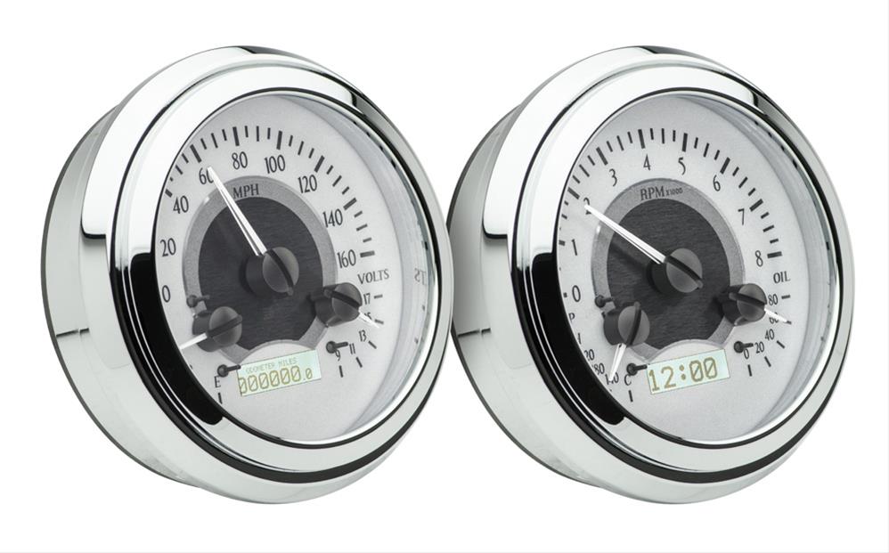 Dakota Digital VHX Series Direct-Fit Analog Gauge Systems VHX-47C-PU-S-W