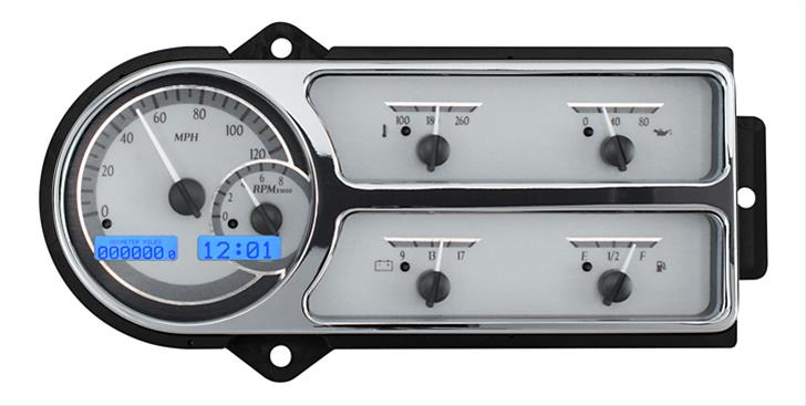 Dakota Digital VHX Series Direct-Fit Analog Gauge Systems VHX-48F-PU-K-W
