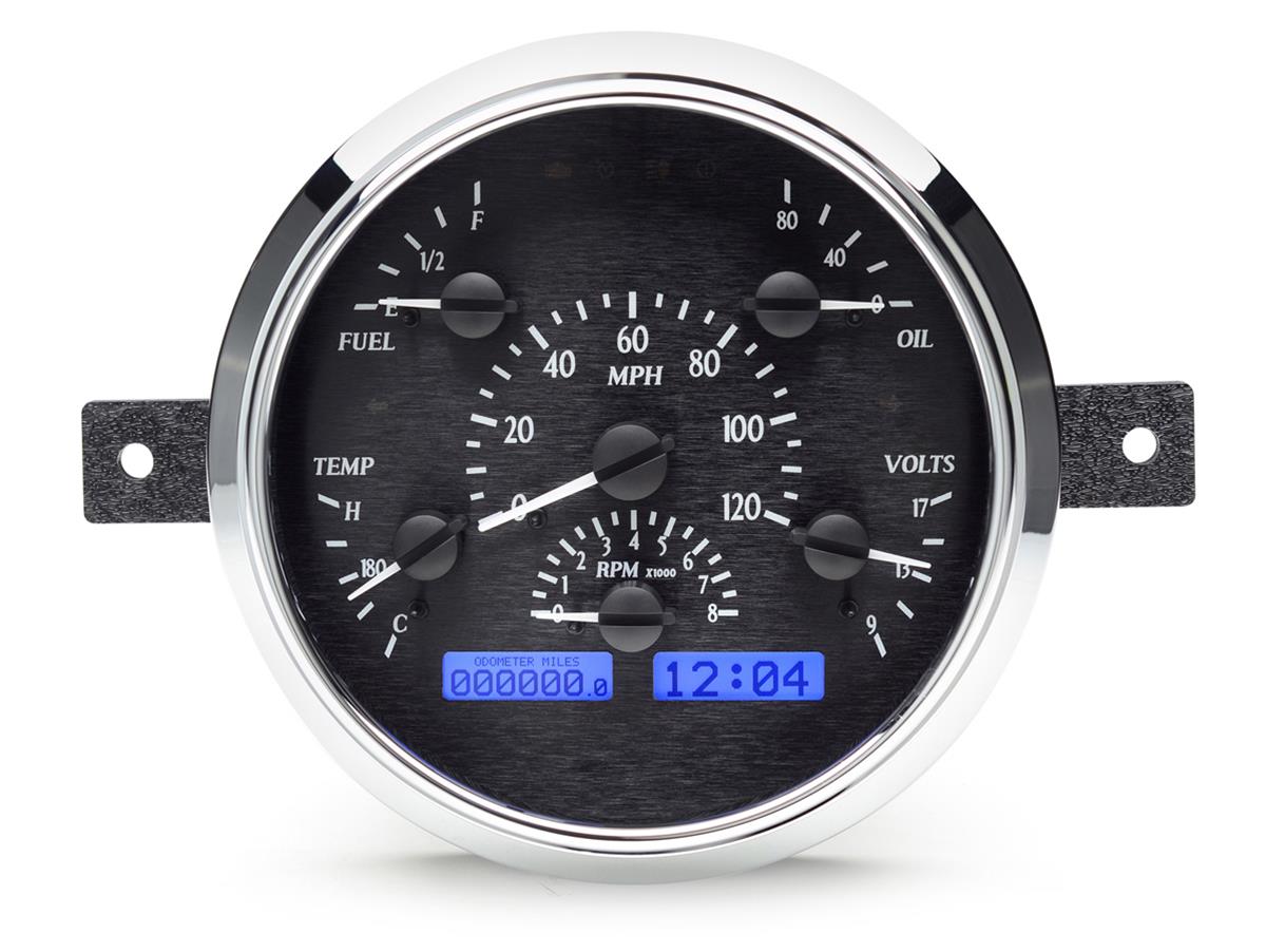 Dakota Digital VHX Series Direct-Fit Analog Gauge Systems VHX-49F-K-B