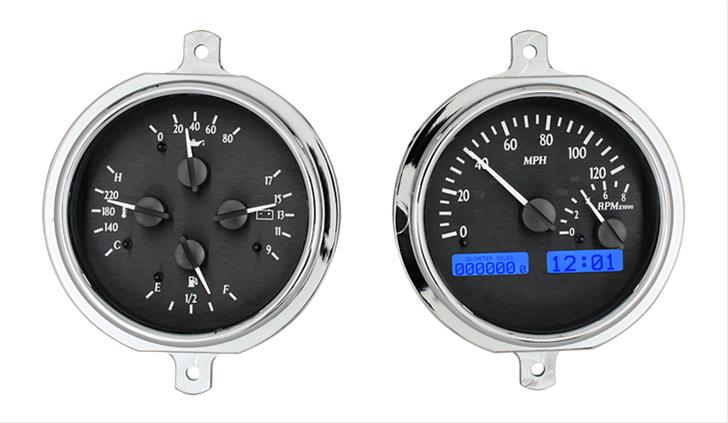 Dakota Digital VHX Series Direct-Fit Analog Gauge Systems VHX-51F-PU-K-R