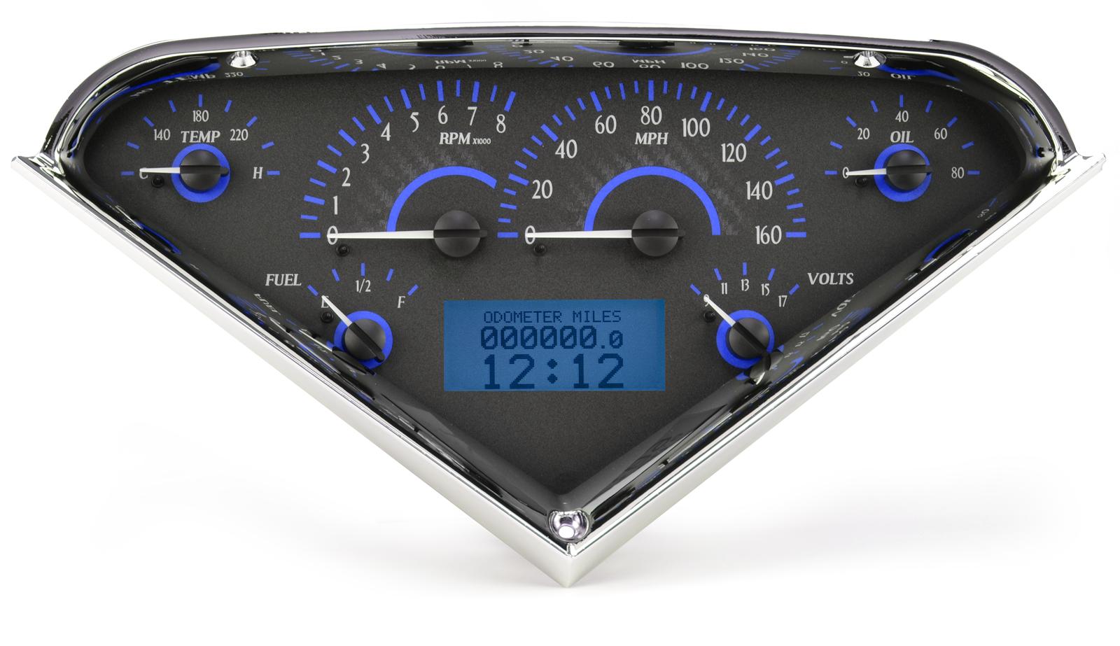 Dakota Digital VHX Series Direct-Fit Analog Gauge Systems VHX-55C-PU-C-B