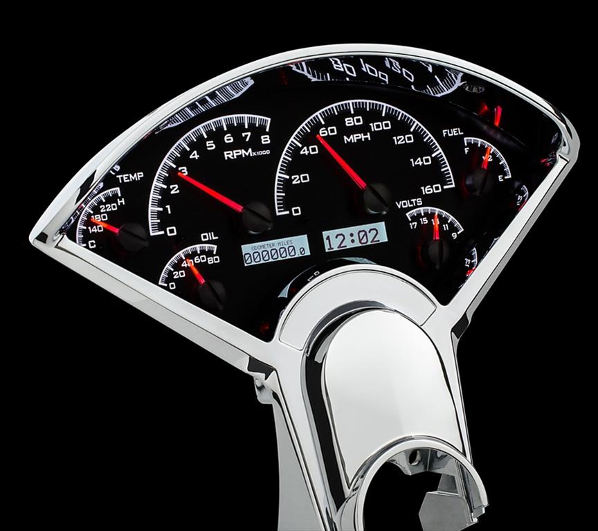 Dakota Digital VHX Series Direct-Fit Analog Gauge Systems VHX-55C-PU-K-B