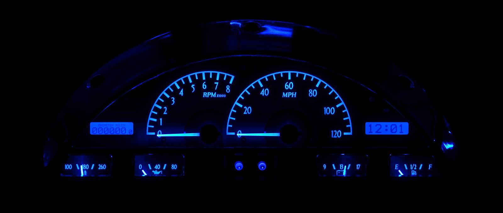 Dakota Digital VHX Series Direct-Fit Analog Gauge Systems VHX-56F-PU-C-B