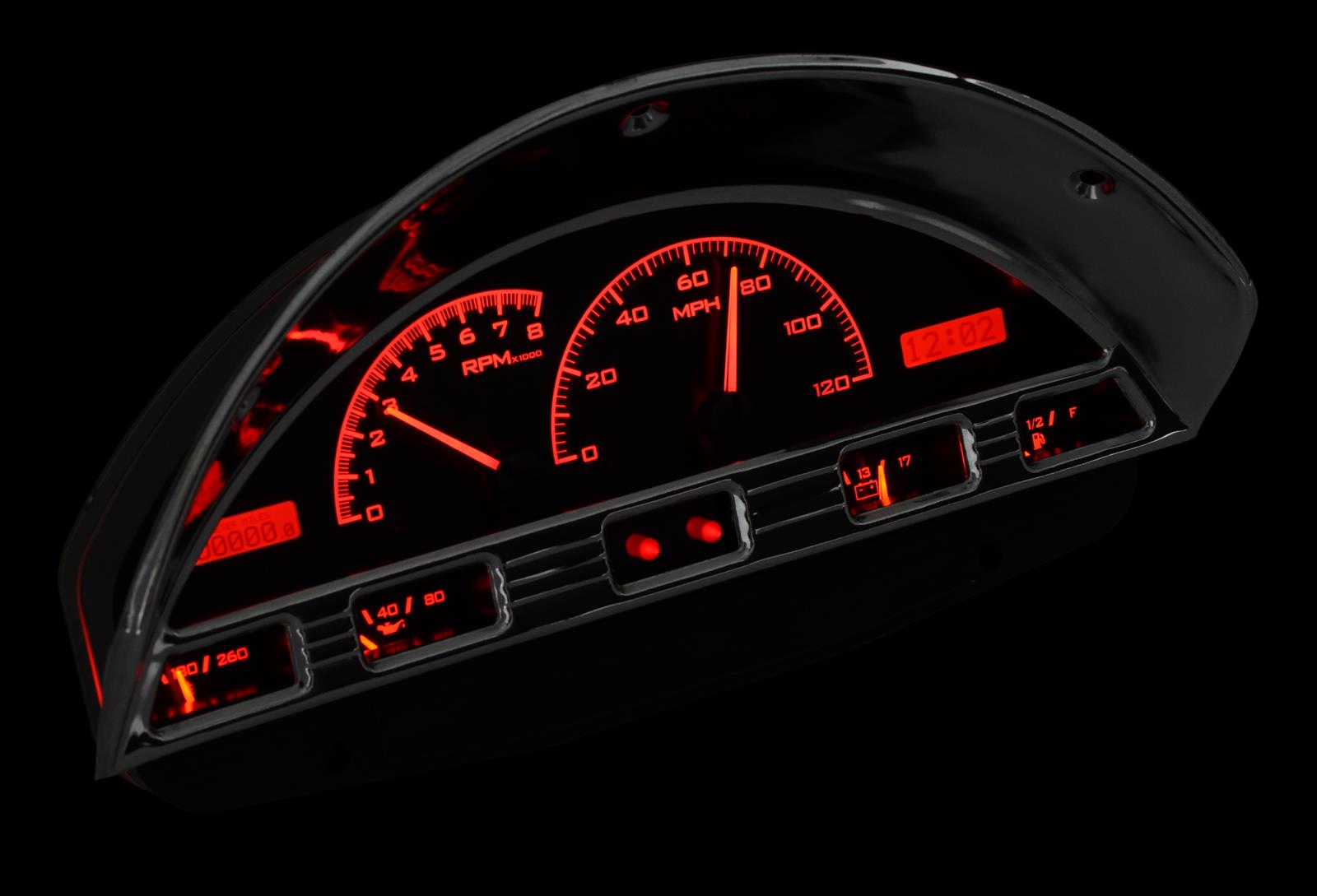 Dakota Digital VHX Series Direct-Fit Analog Gauge Systems VHX-56F-PU-K-R