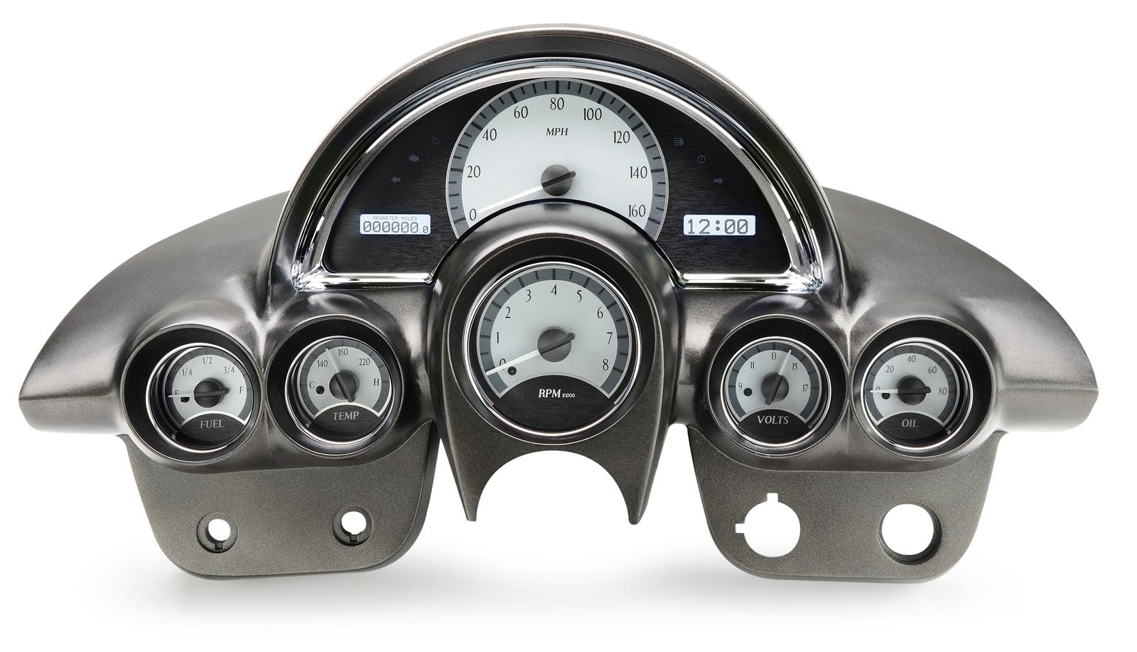 Dakota Digital VHX Series Direct-Fit Analog Gauge Systems VHX-58C-VET-S-W