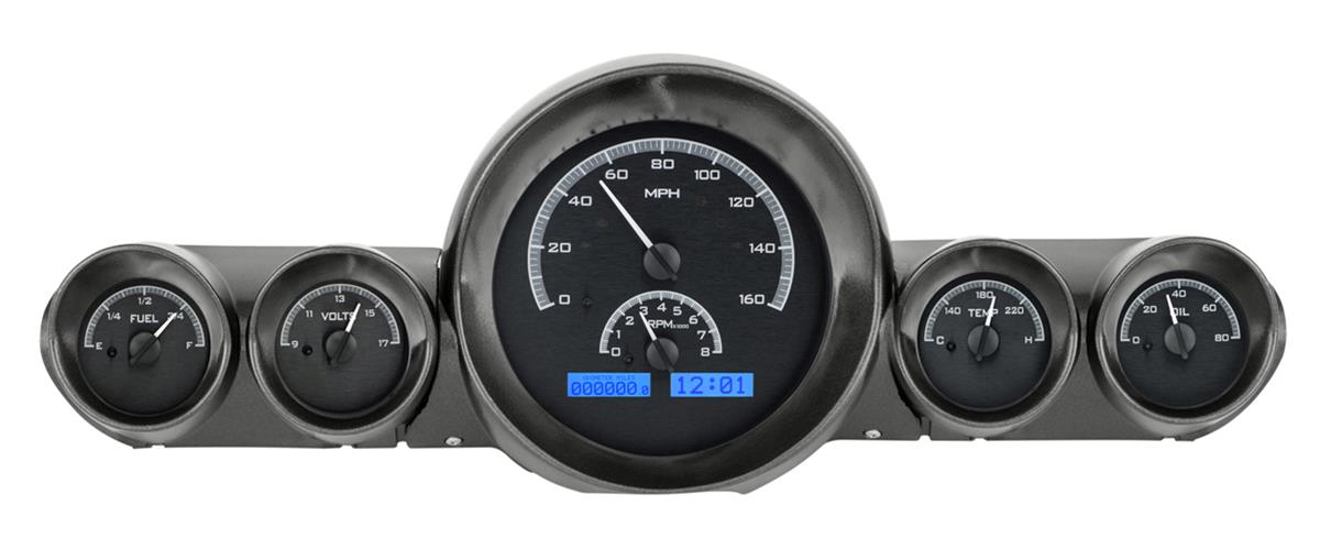 Dakota Digital VHX Series Direct-Fit Analog Gauge Systems VHX-59C-IMP-K-B