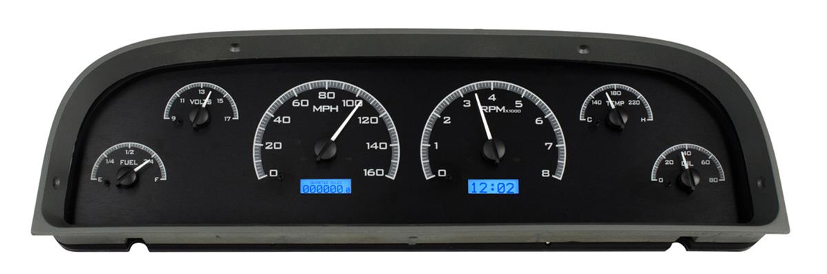 Dakota Digital VHX Series Direct-Fit Analog Gauge Systems VHX-60C-PU-K-B