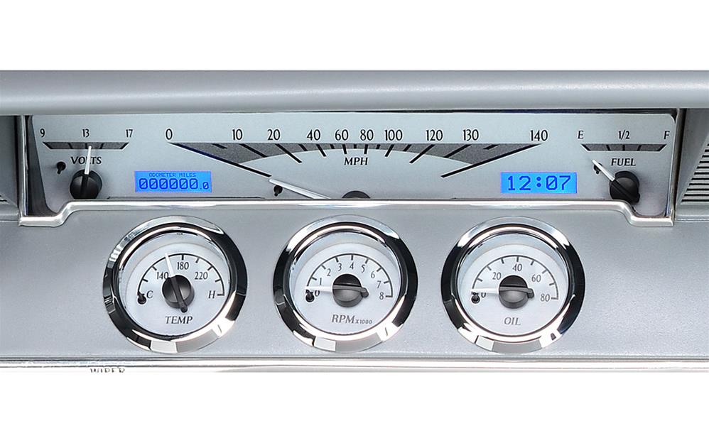 Dakota Digital VHX Series Direct-Fit Analog Gauge Systems VHX-61C-IMP-S-B