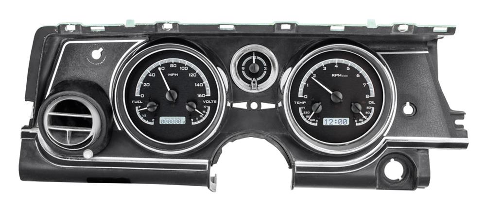 Dakota Digital VHX Series Direct-Fit Analog Gauge Systems VHX-63B-RIV-K-W