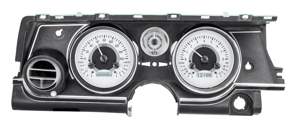 Dakota Digital VHX Series Direct-Fit Analog Gauge Systems VHX-63B-RIV-S-W