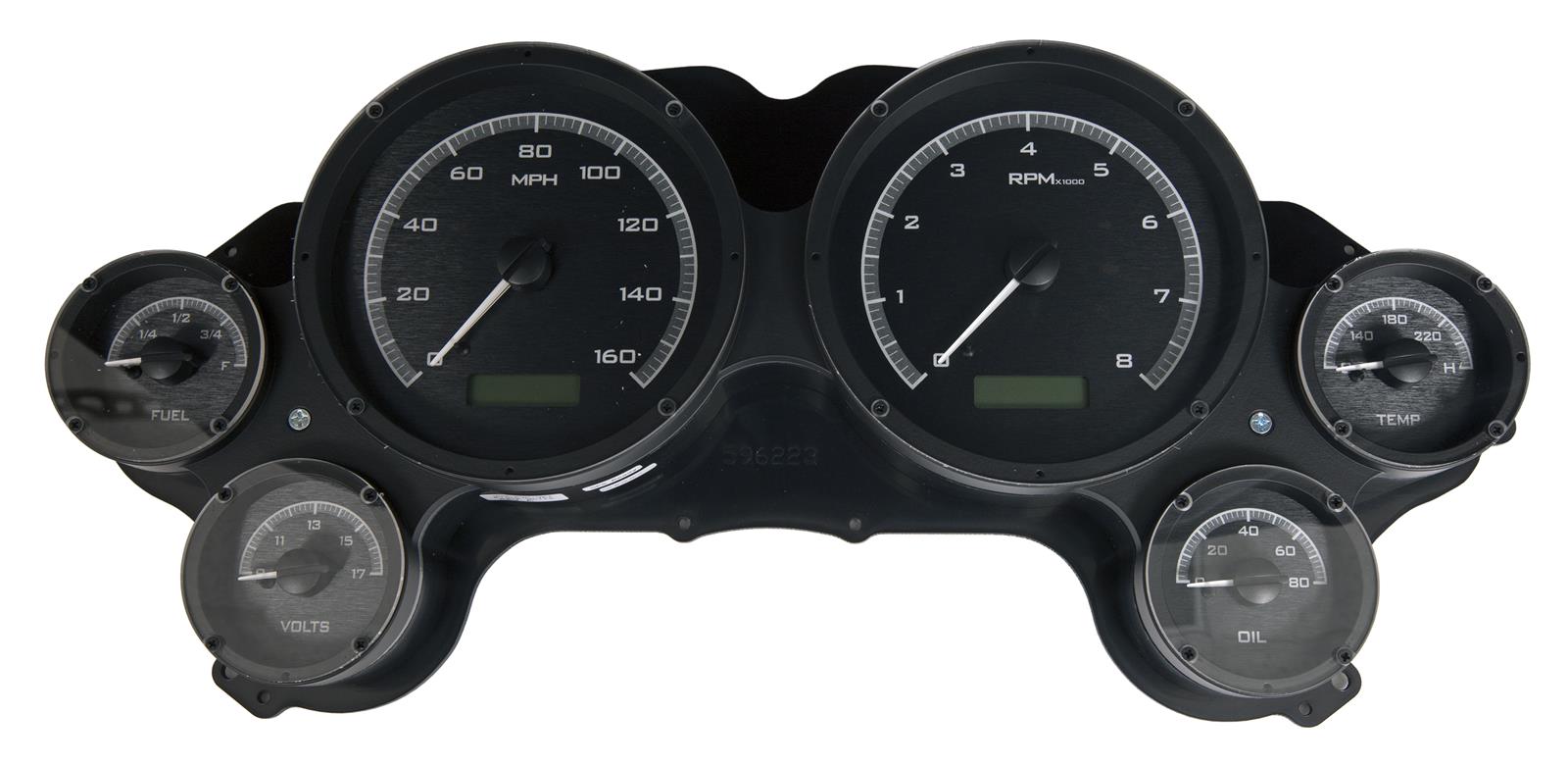 Dakota Digital VHX Series Direct-Fit Analog Gauge Systems VHX-63C-VET-K-W