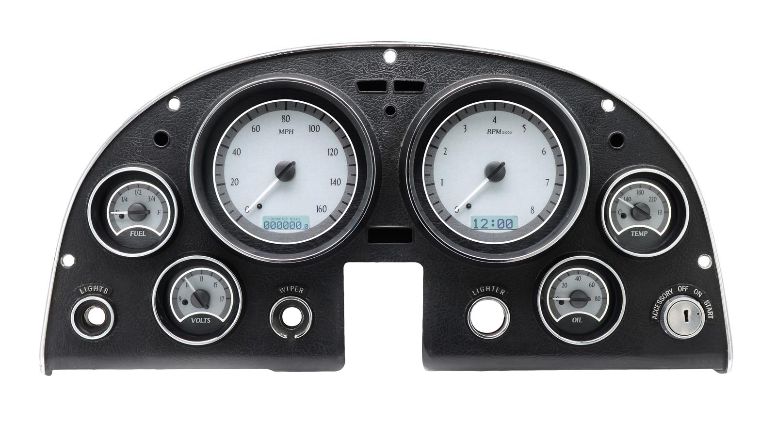 Dakota Digital VHX Series Direct-Fit Analog Gauge Systems VHX-63C-VET-S-W