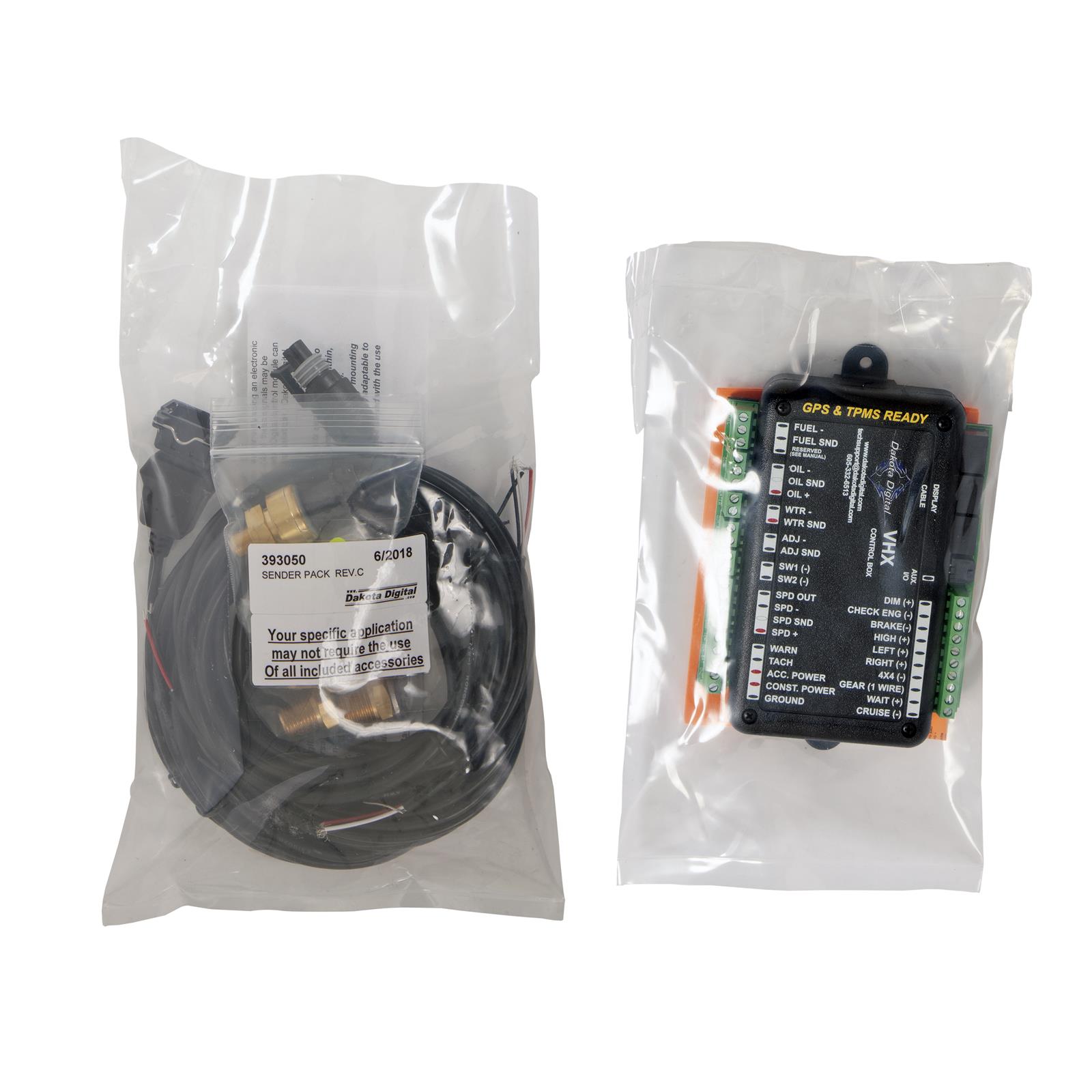 Dakota Digital VHX Series Direct-Fit Analog Gauge Systems VHX-66C-IMP-S-W