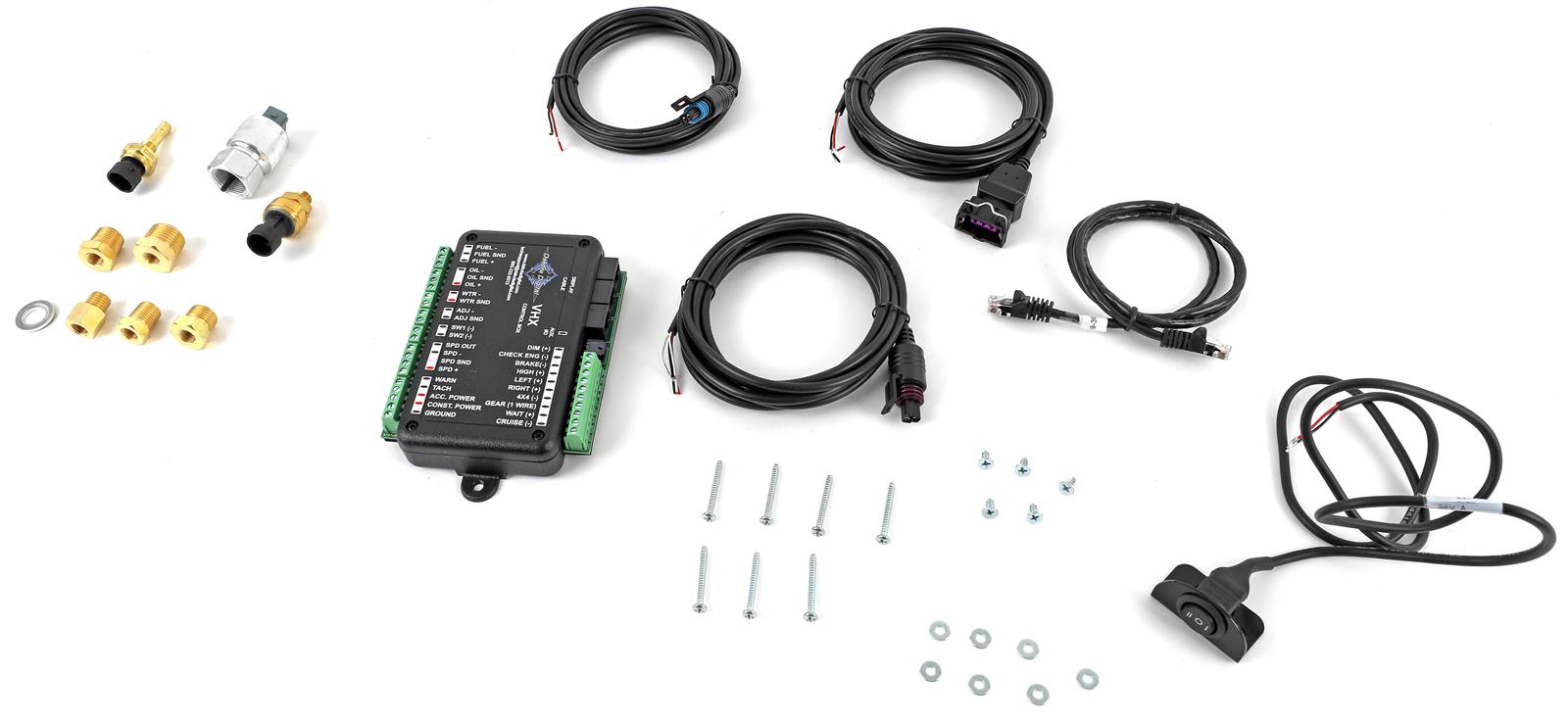 Dakota Digital VHX Series Direct-Fit Analog Gauge Systems VHX-66C-NOV-K-W