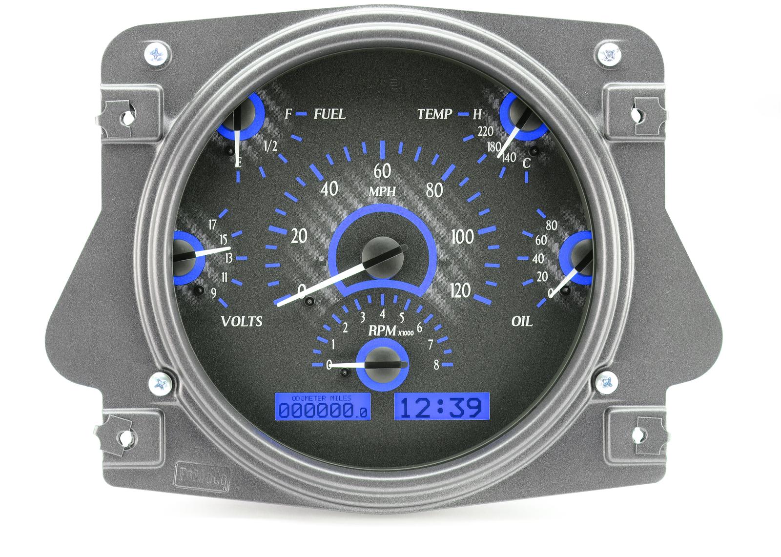 Dakota Digital VHX Series Direct-Fit Analog Gauge Systems VHX-66F-BRO-C-B