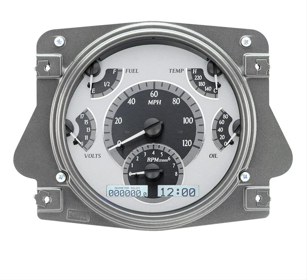 Dakota Digital VHX Series Direct-Fit Analog Gauge Systems VHX-66F-BRO-S-W