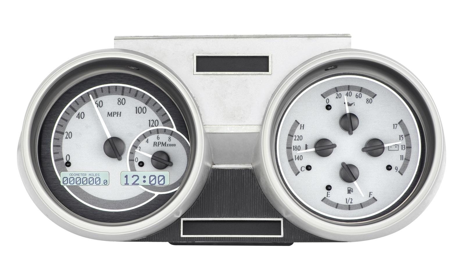 Dakota Digital VHX Series Direct-Fit Analog Gauge Systems VHX-66O-CUT-S-W