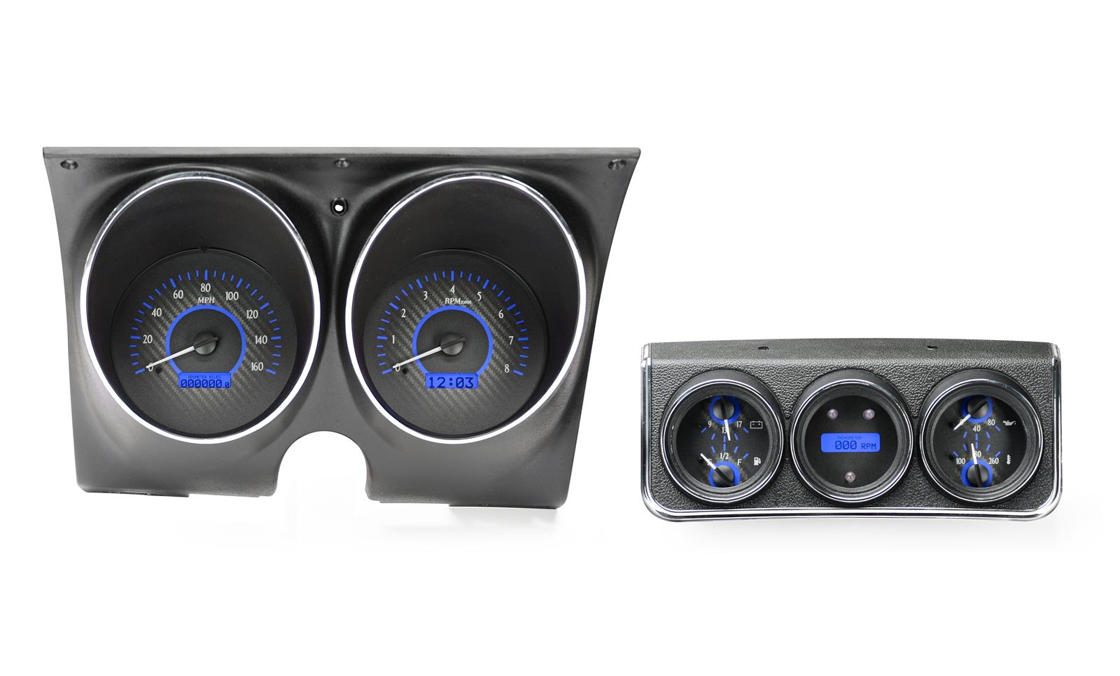 Dakota Digital VHX Series Direct-Fit Analog Gauge Systems VHX-67C-CAC-C-B