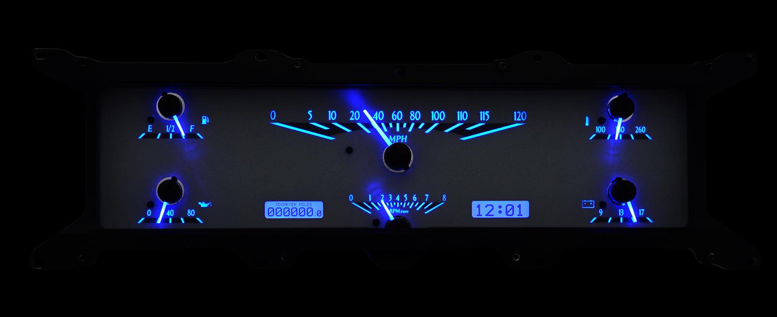Dakota Digital VHX Series Direct-Fit Analog Gauge Systems VHX-67F-PU-S-B