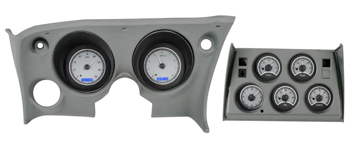 Dakota Digital VHX Series Direct-Fit Analog Gauge Systems VHX-68C-VTA-S-B