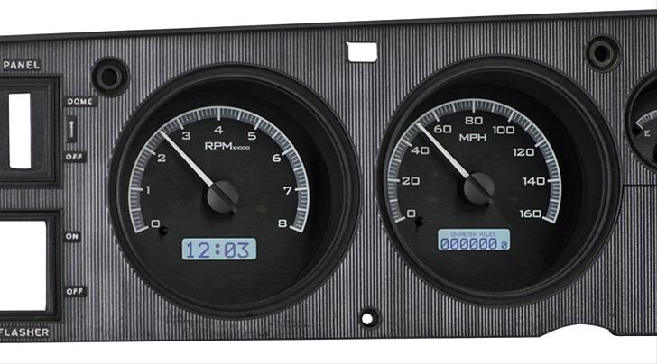 Dakota Digital VHX Series Direct-Fit Analog Gauge Systems VHX-68D-CHG-K-B