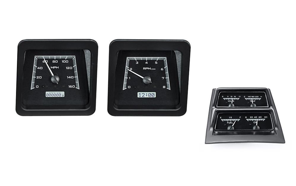Dakota Digital VHX Series Direct-Fit Analog Gauge Systems VHX-69C-CAC-K-W