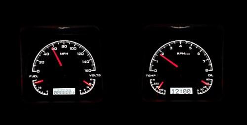 Dakota Digital VHX Series Direct-Fit Analog Gauge Systems VHX-69C-CAM-K-W