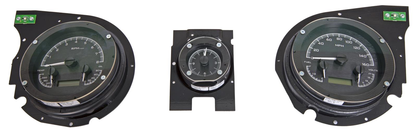 Dakota Digital VHX Series Direct-Fit Analog Gauge Systems 0HX-69C-CVA-K-W